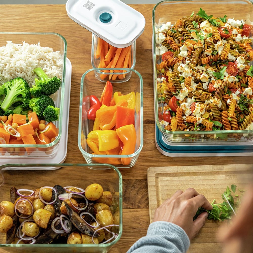Zwilling Fresh & Save Vakumlu Saklama Kabı L Borosilikat Cam Akdeniz Mavisi