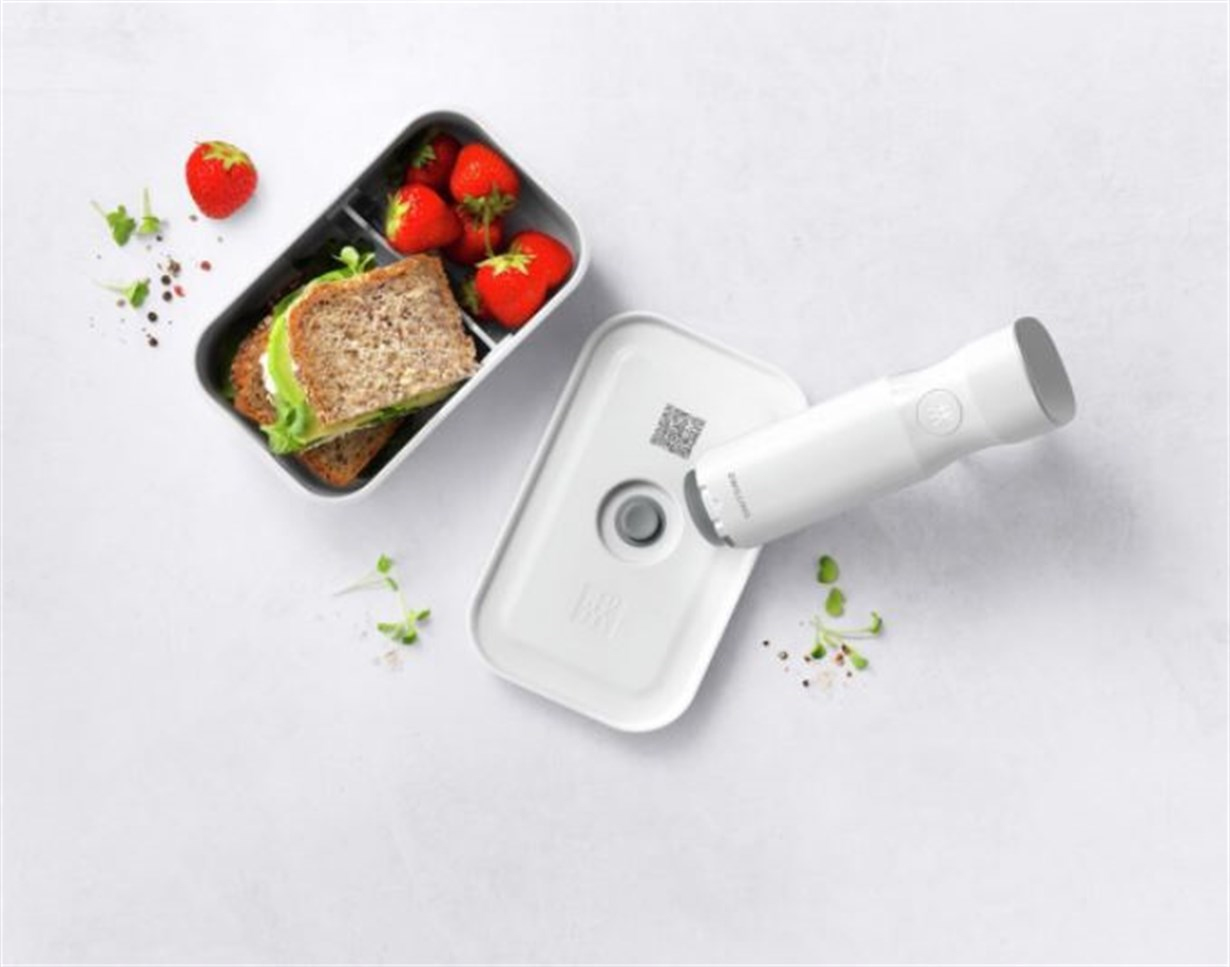 Zwilling Fresh & Save Vakumlu Yemek Kabı M Beyaz Gri