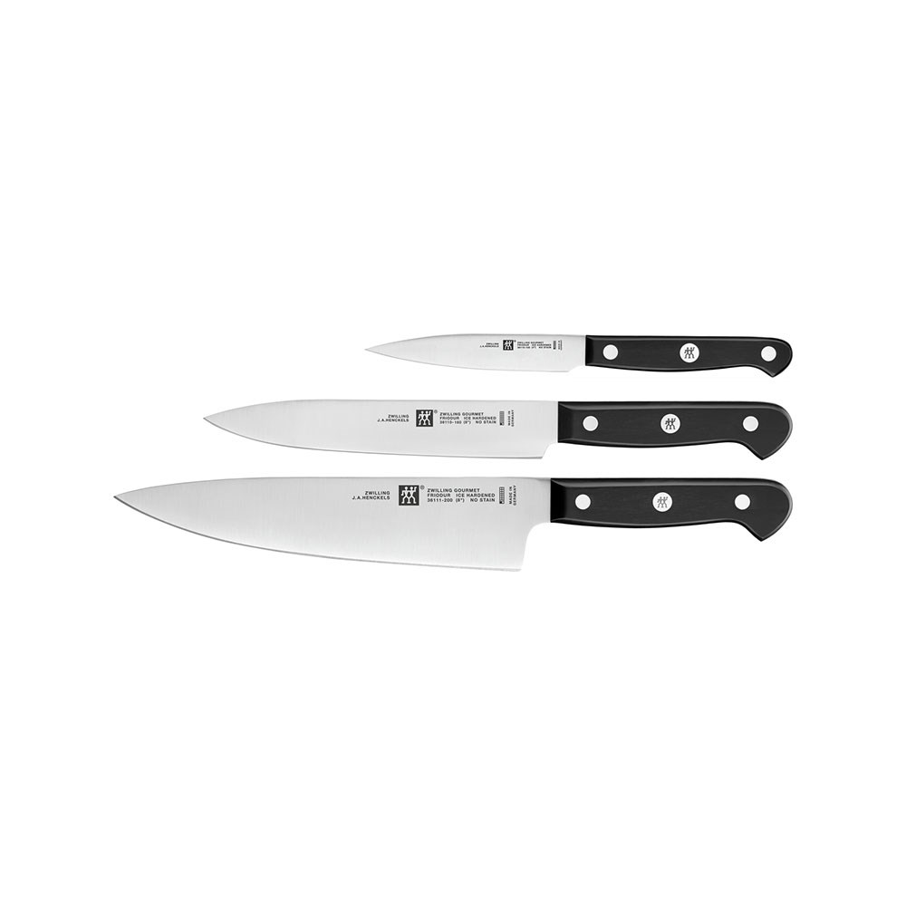 Zwilling Gourmet Bıçak Seti Siyah 3 Parça