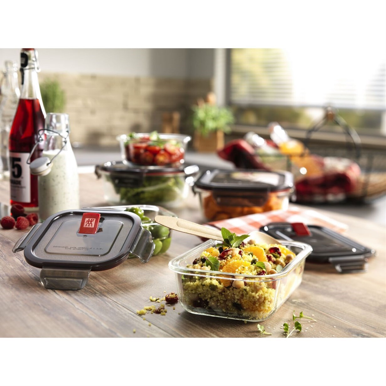 Zwilling Gusto Yuvarlak Cam Saklama Kabı Yuvarlak 1.3 L