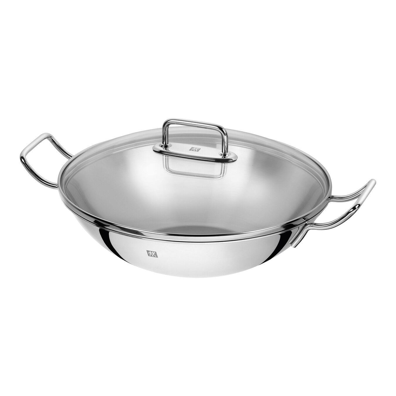 Zwilling Plus Cam Kapaklı Çelik Wok Tencere 32 cm