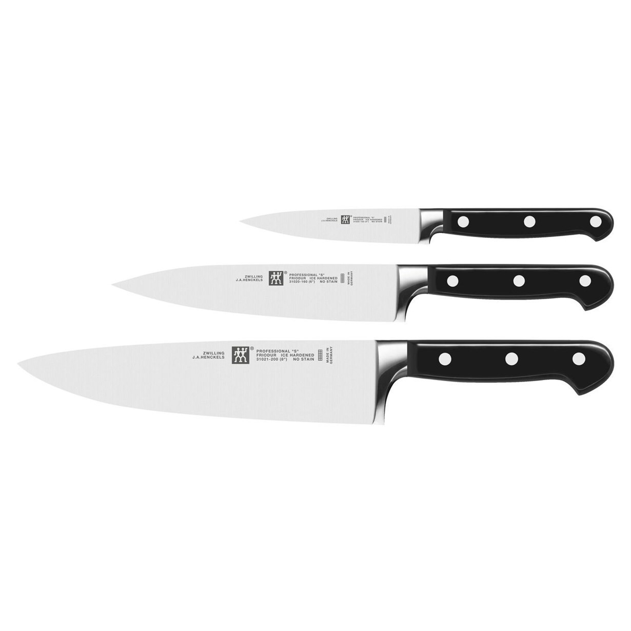Zwilling Professional S Bıçak Seti Siyah 3 Parça
