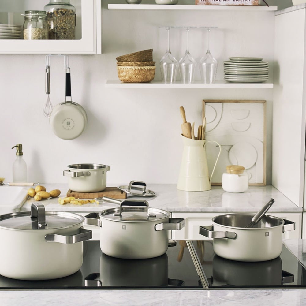 Zwilling Pure Çelik Tencere ve Tava Seti 3 parça