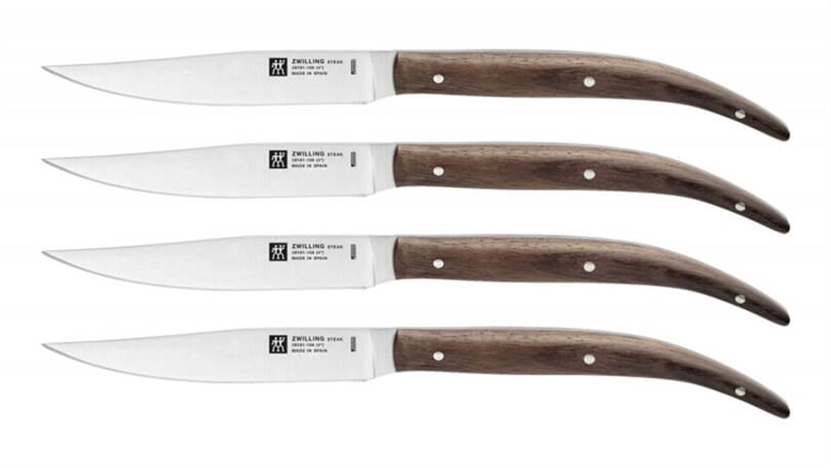 Zwilling Steak Biftek Bıçağı Seti Koyu Meşe Saplı 4 Parça