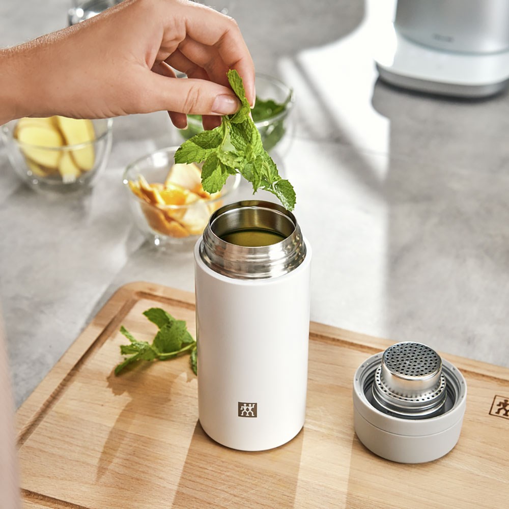 Zwilling Süzgeçli Termos 420 ml Beyaz