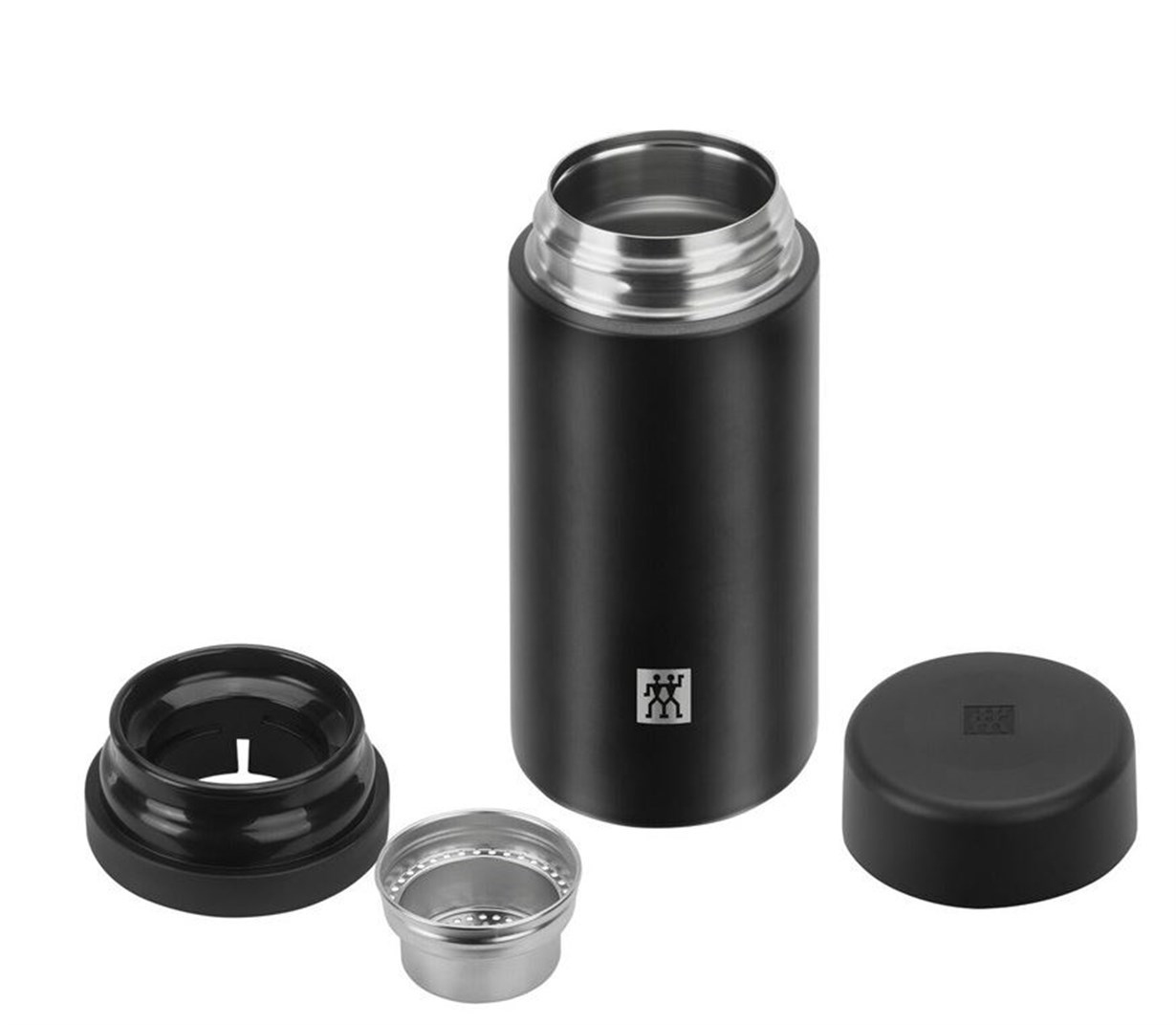 Zwilling Süzgeçli Termos 420 ml Siyah