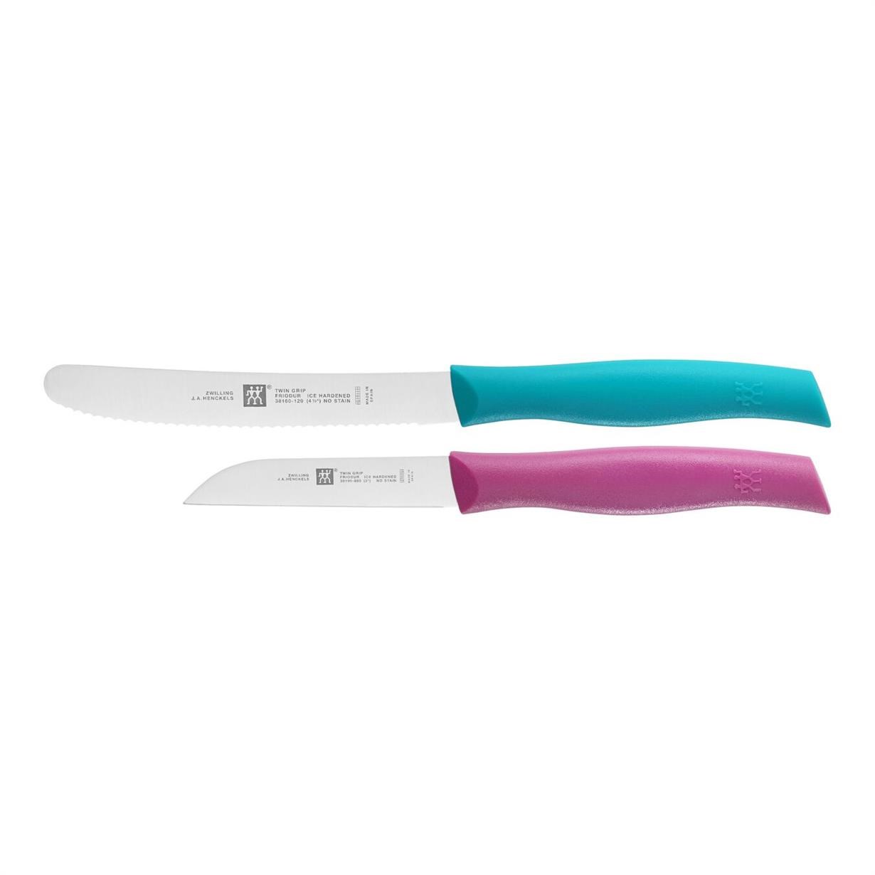Zwilling Twin Grip Bıçak Seti 2 Parça Pembe-Mavi