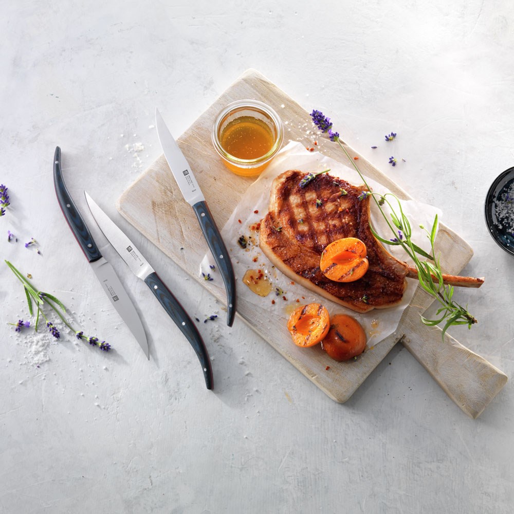 Zwilling Twin Steak Bıçağı Seti 4 Parça Mavi Mikarta