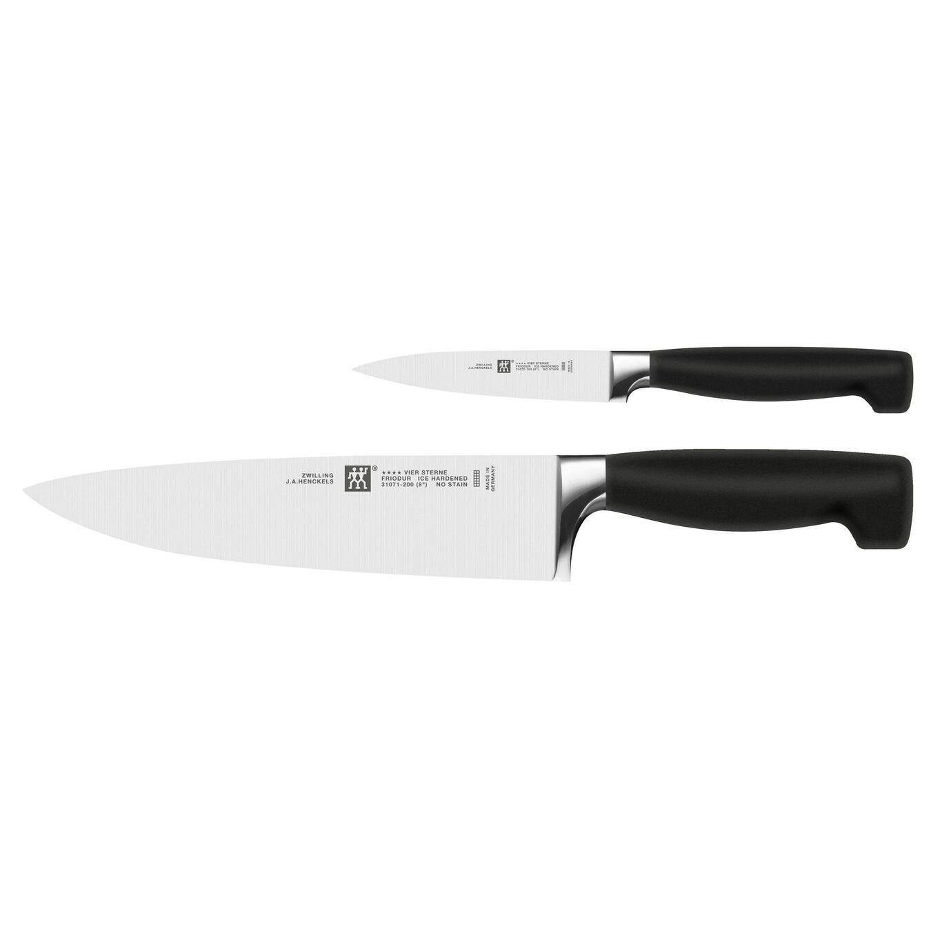Zwilling Vier Sterne Bıçak Seti Siyah 2 Parça