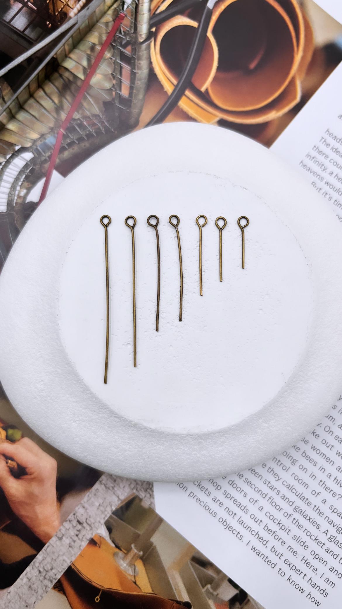 45 mm, HALKALI TAKI ÇİVİSİ, ANTİK SARI KAPLAMA 1 KG