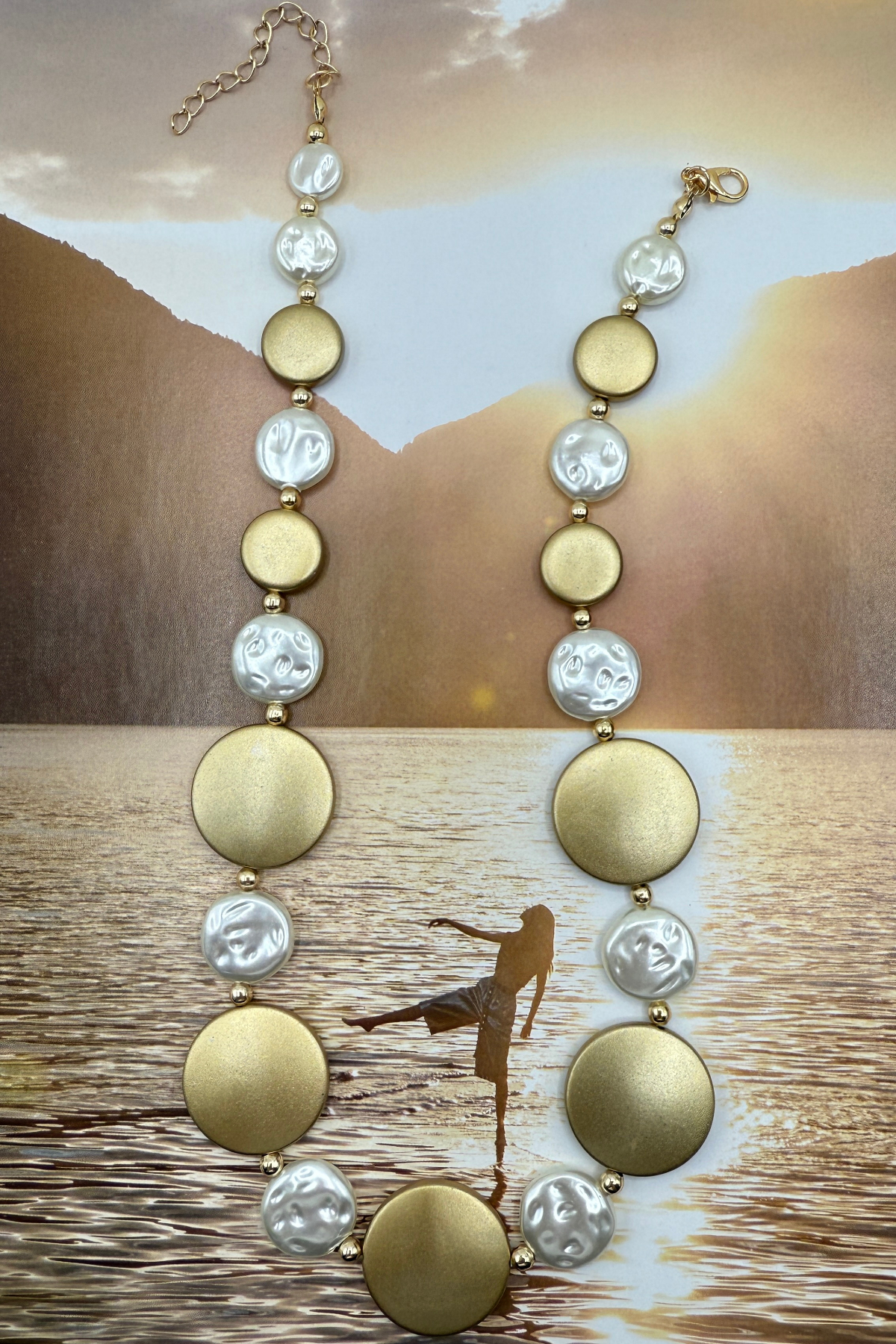 6624A6AE-PREMIUM KALİTE AKRİLİK İNCİLİ KOLYE