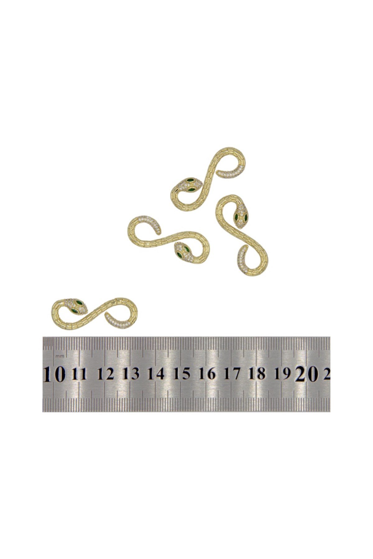 Zirkon Taşlı Yılan Detaylı Takı Aparatı