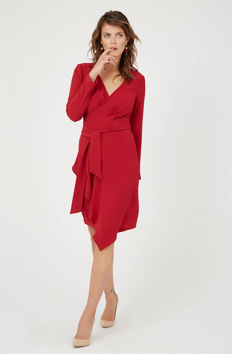 Kırmızı 19WE193 ELBİSE