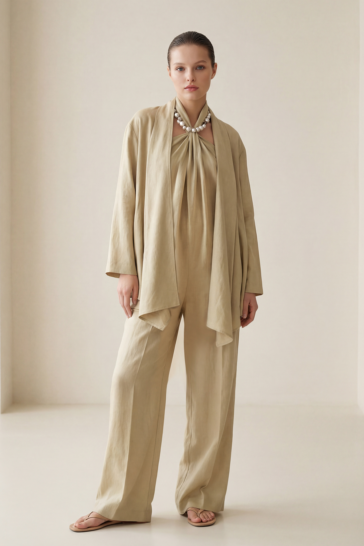 Olive Kruvaze Kapama Rahat Kesim Kimono