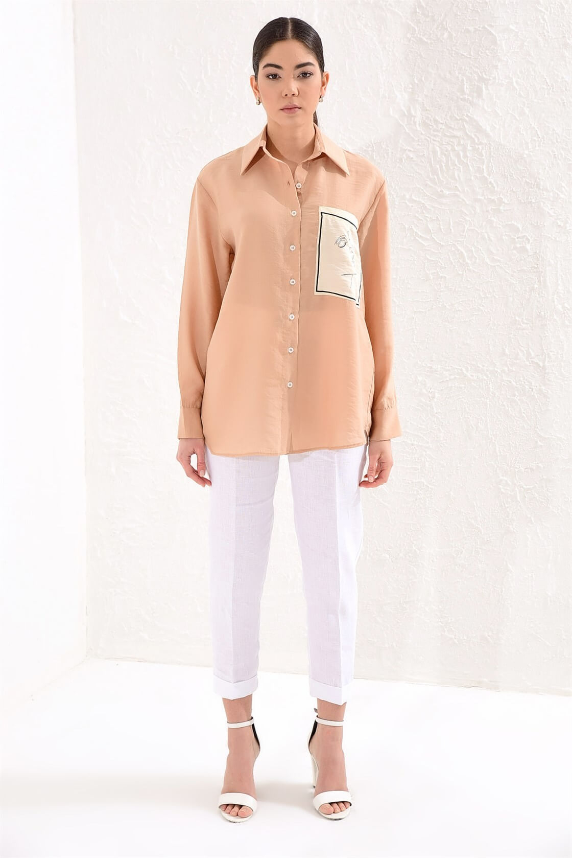 Bej 1YM2CTN0076 TUNİK