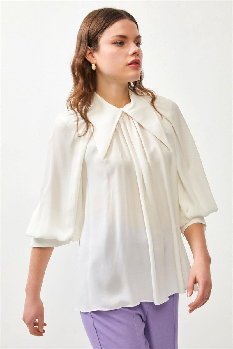 Ekru 1YI4CBL0699 BLUZ