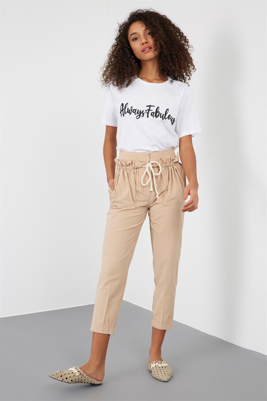 Ekru 1YM2ETS0082 T-SHIRT