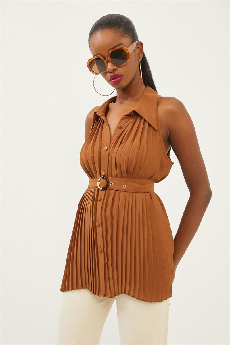 Kahverengi 1YI2CGM0205 GÖMLEK