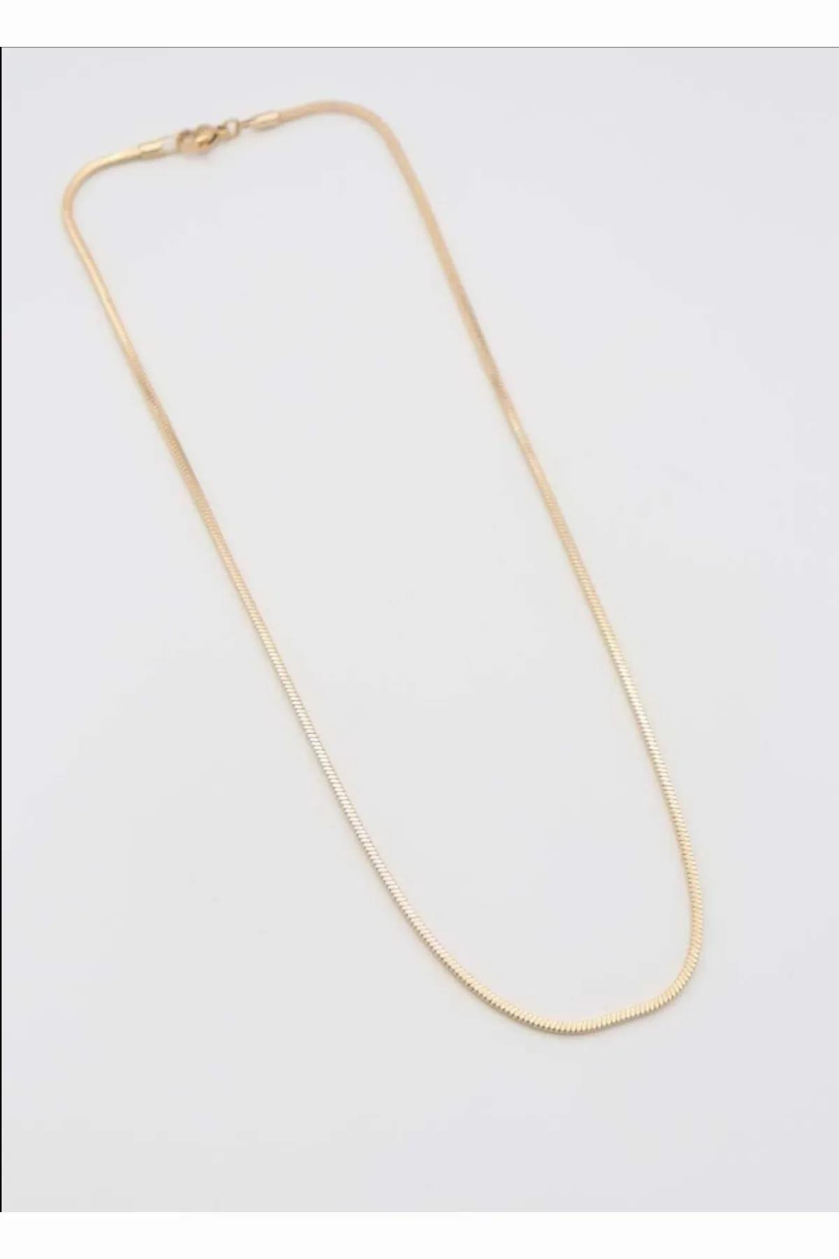 Ekru Vıp İtalyan Zincir Rose Gold Ezme Zincir Kolye Kadın Kategorisiz modelleri