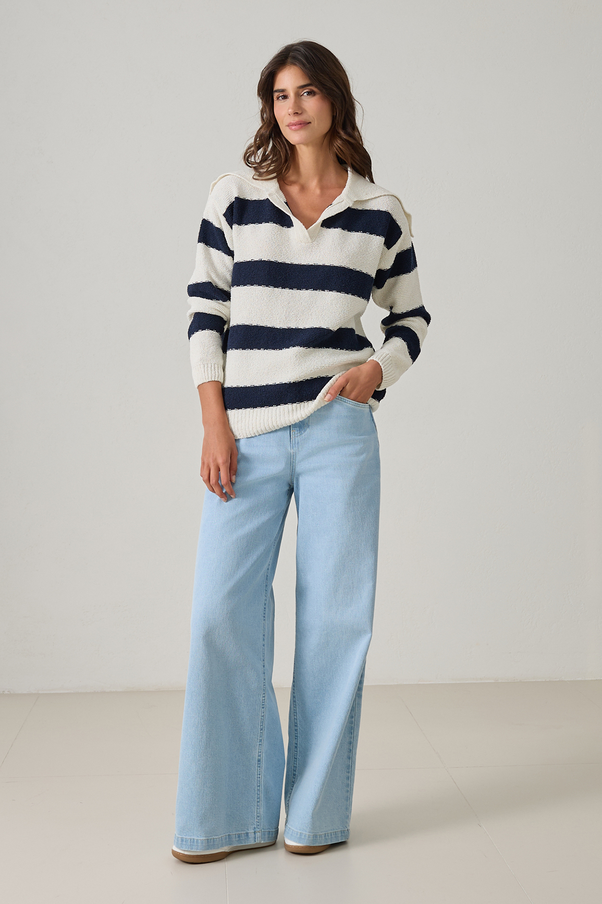 Krem 2YB4ECTR0368 TRİKO Kadın Triko modelleri