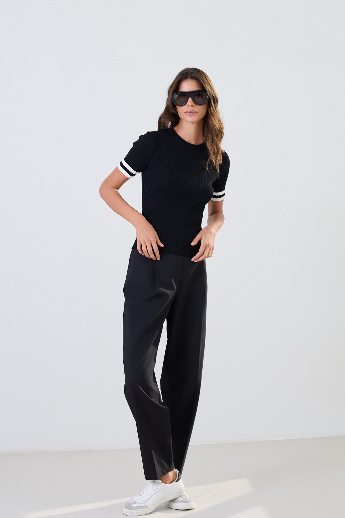 Siyah 2YB4CTR0344 TRİKO Kadın Triko modelleri