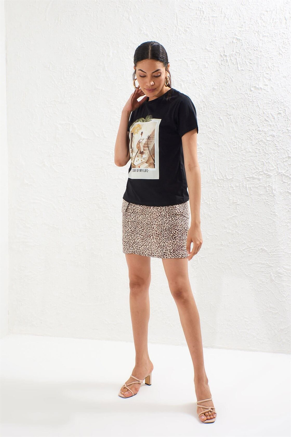 Siyah 2YM2CTS0154 T-SHIRT