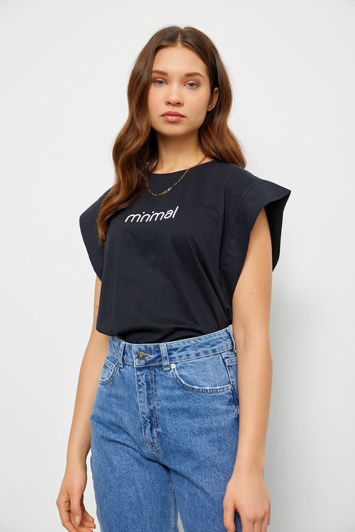 Siyah 2YB2CTS0187 T-SHIRT