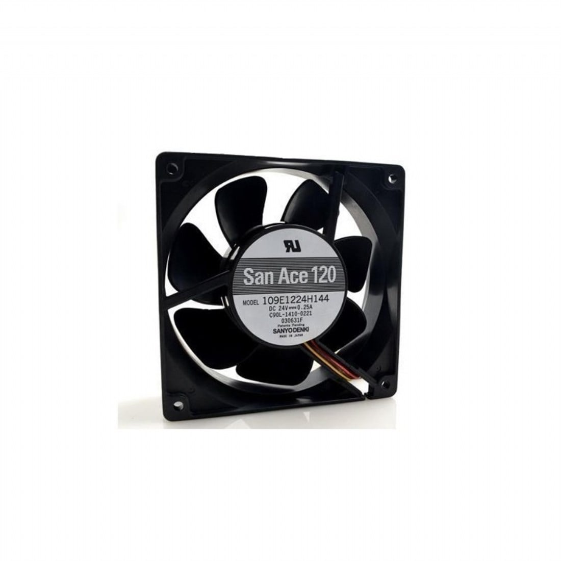 109E1224H144 120X120X38 4VDC 0.25A 3 Kablolu Fan