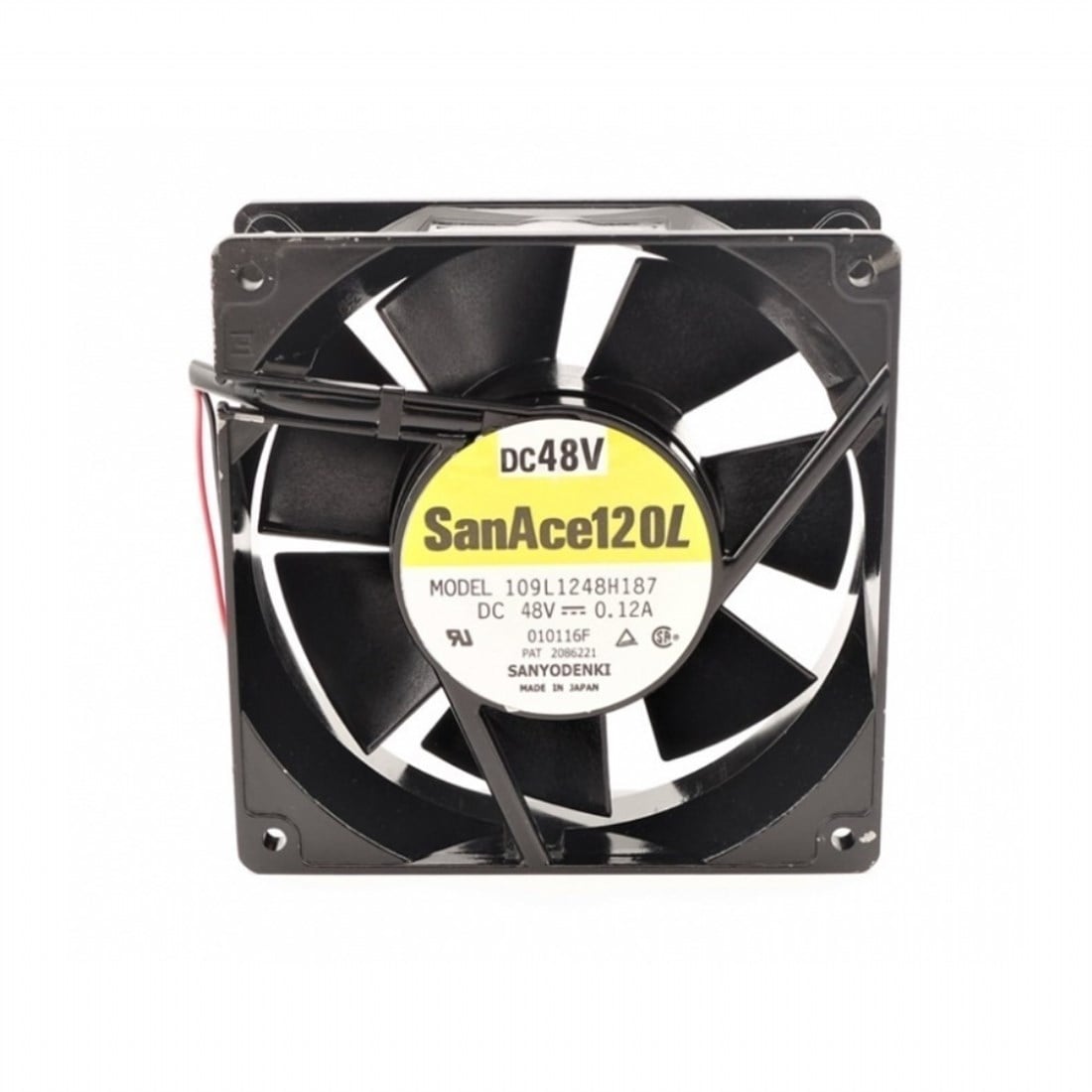 109L1248H187 120x120x38 48VDC 0.12A 2 Kablolu Fan