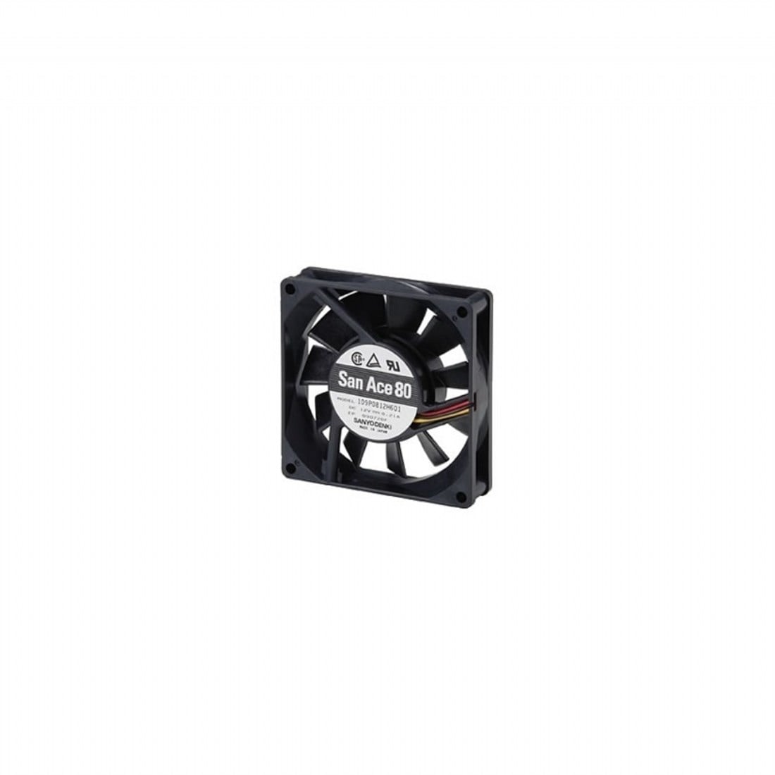 109P0812C601 80X80X20  12VDC 0.21A 3 Kablolu Fan