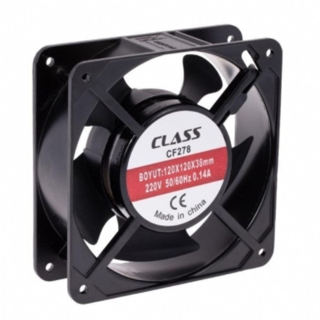 120x120x38 AC 220V Kare Fan Class