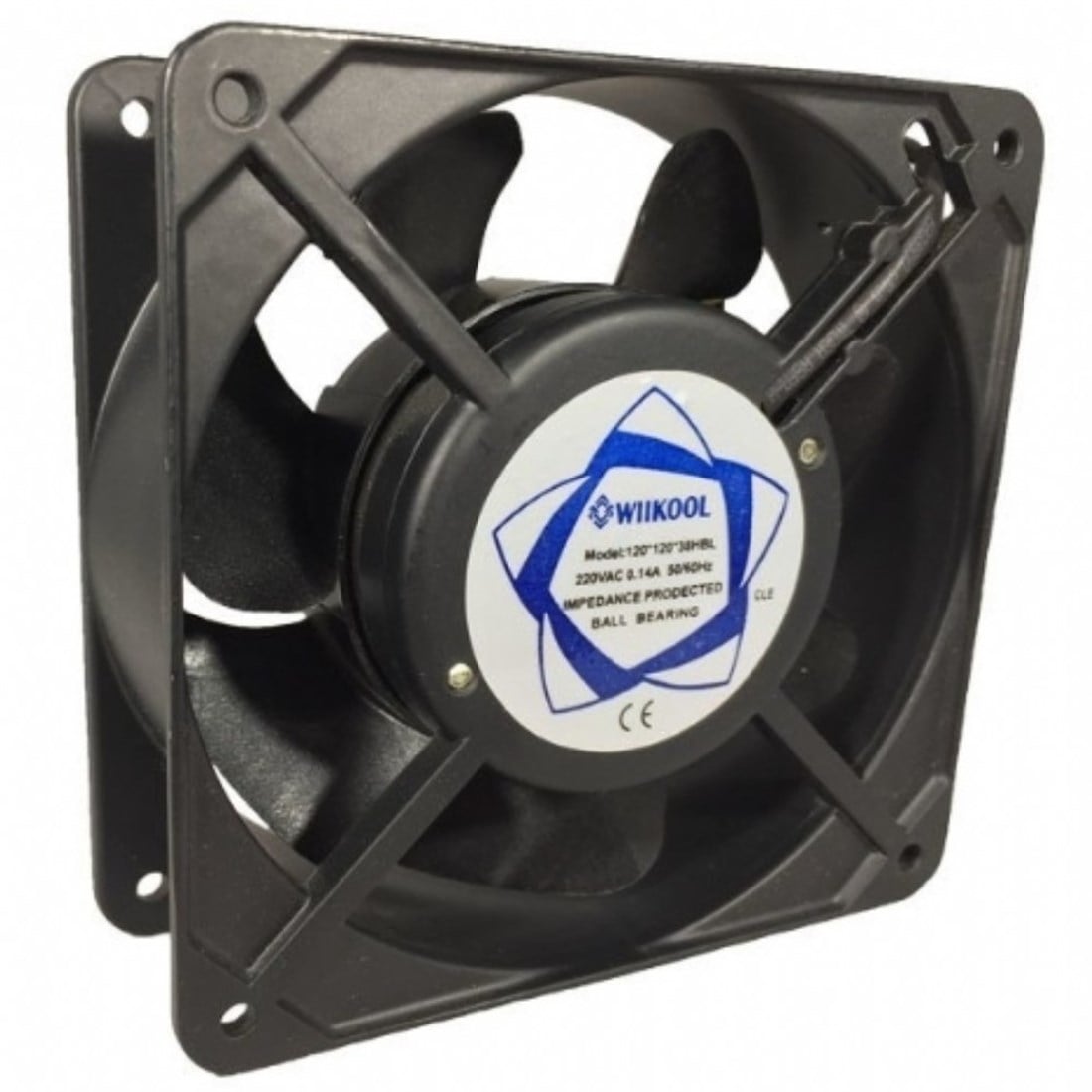 120x120x38 Wııkool 220V AC Kare Fan Rulmanlı
