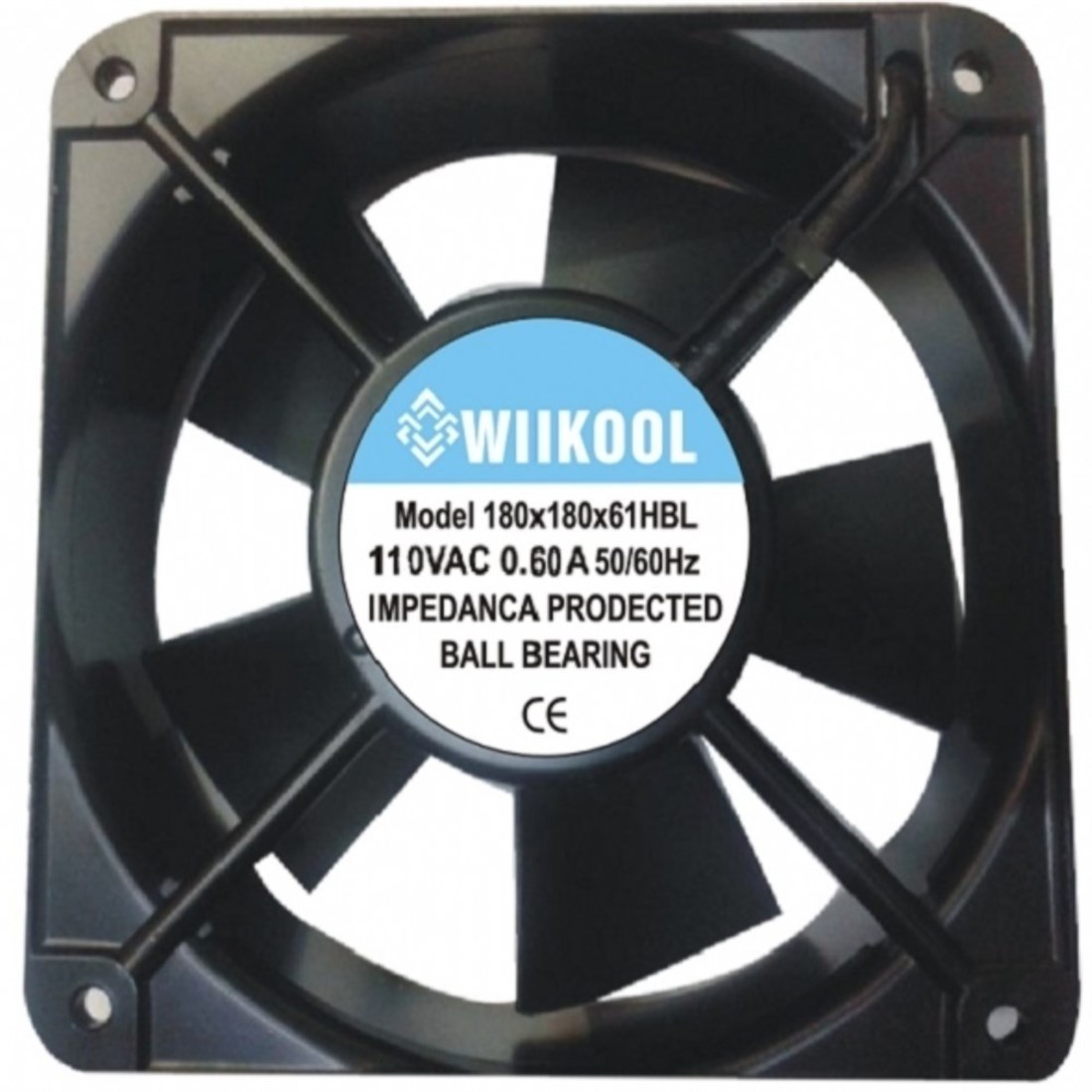 180x180x61 mm Wııkool 110V AC Kare Fan