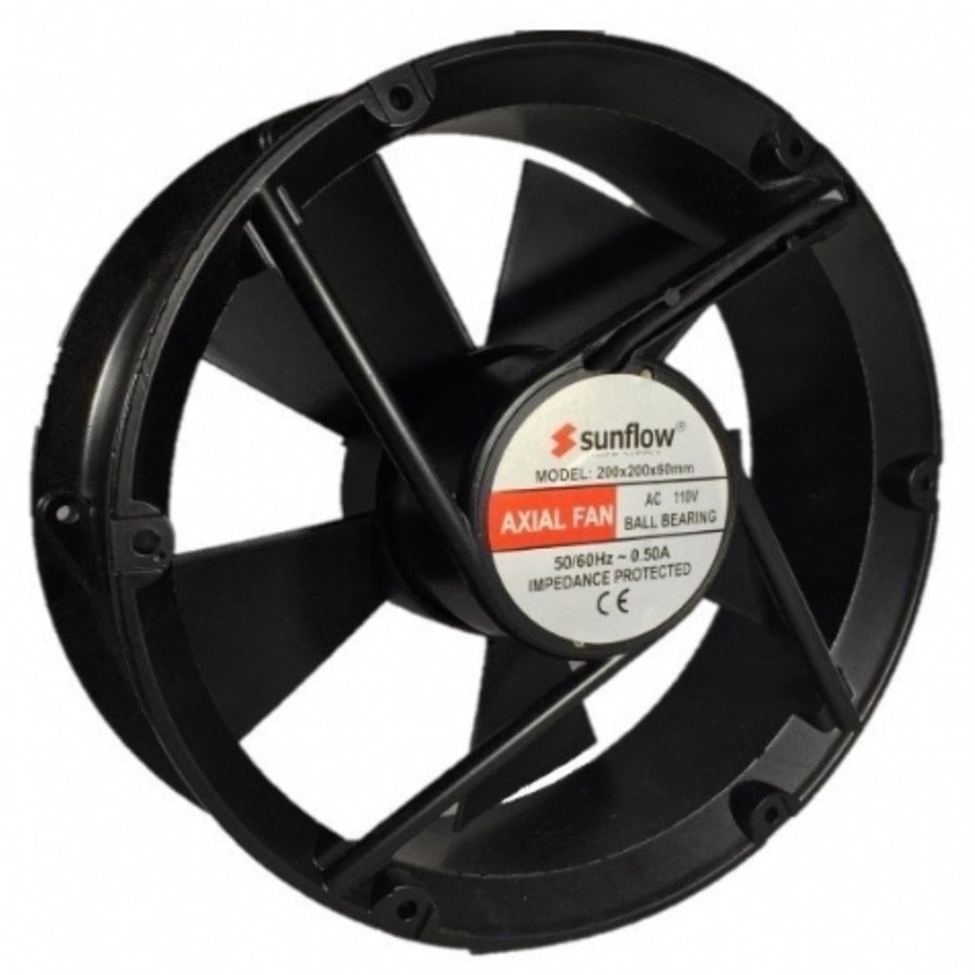 200x200x60 mm Sunflow 110V AC Yuvarlak Fan