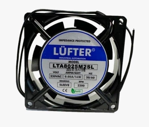 80x80x25 220 VAC Kare Fan LTA8025M2SLLÜFTERKare Fanlar (Kare, Oval, Yuvarlak, Eksenel Fanlar)