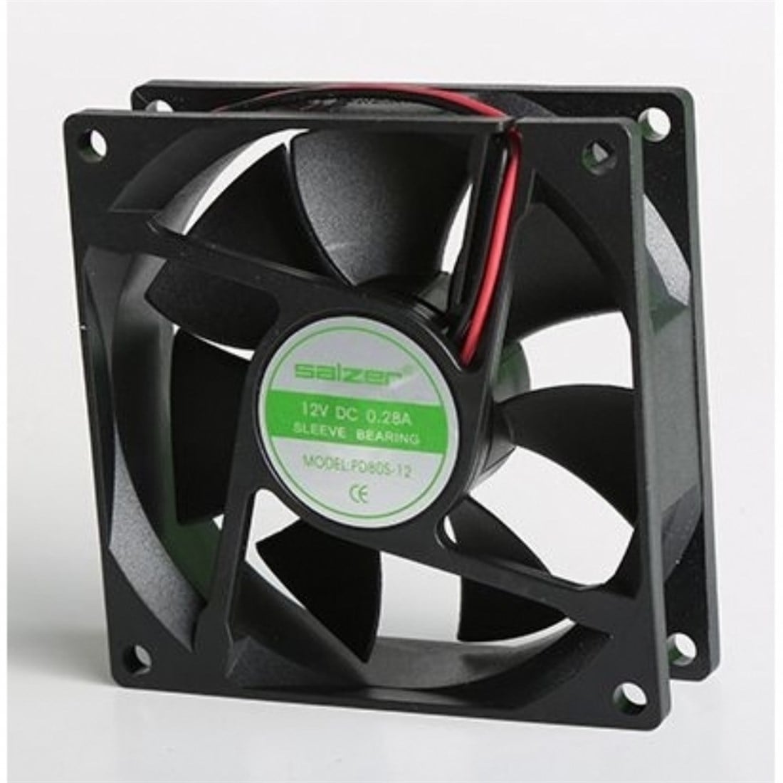80x80x25 mm 12v dc salzer sleeve kablolu kare fan