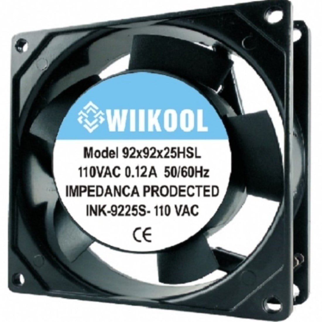 92x92x25 Wııkool 110V AC Kare Fan