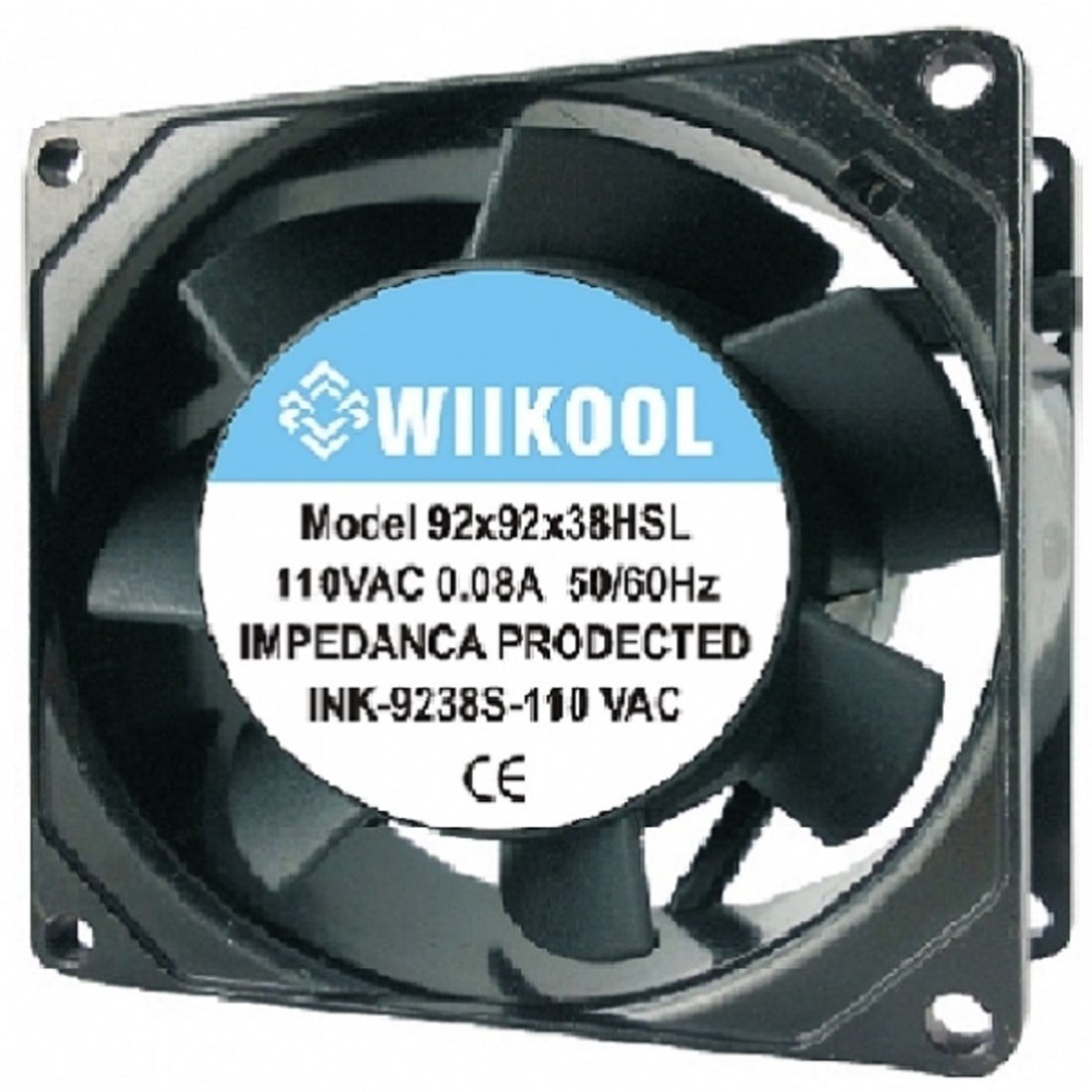 92x92x38 mm Wııkool 110V AC Kare Fan