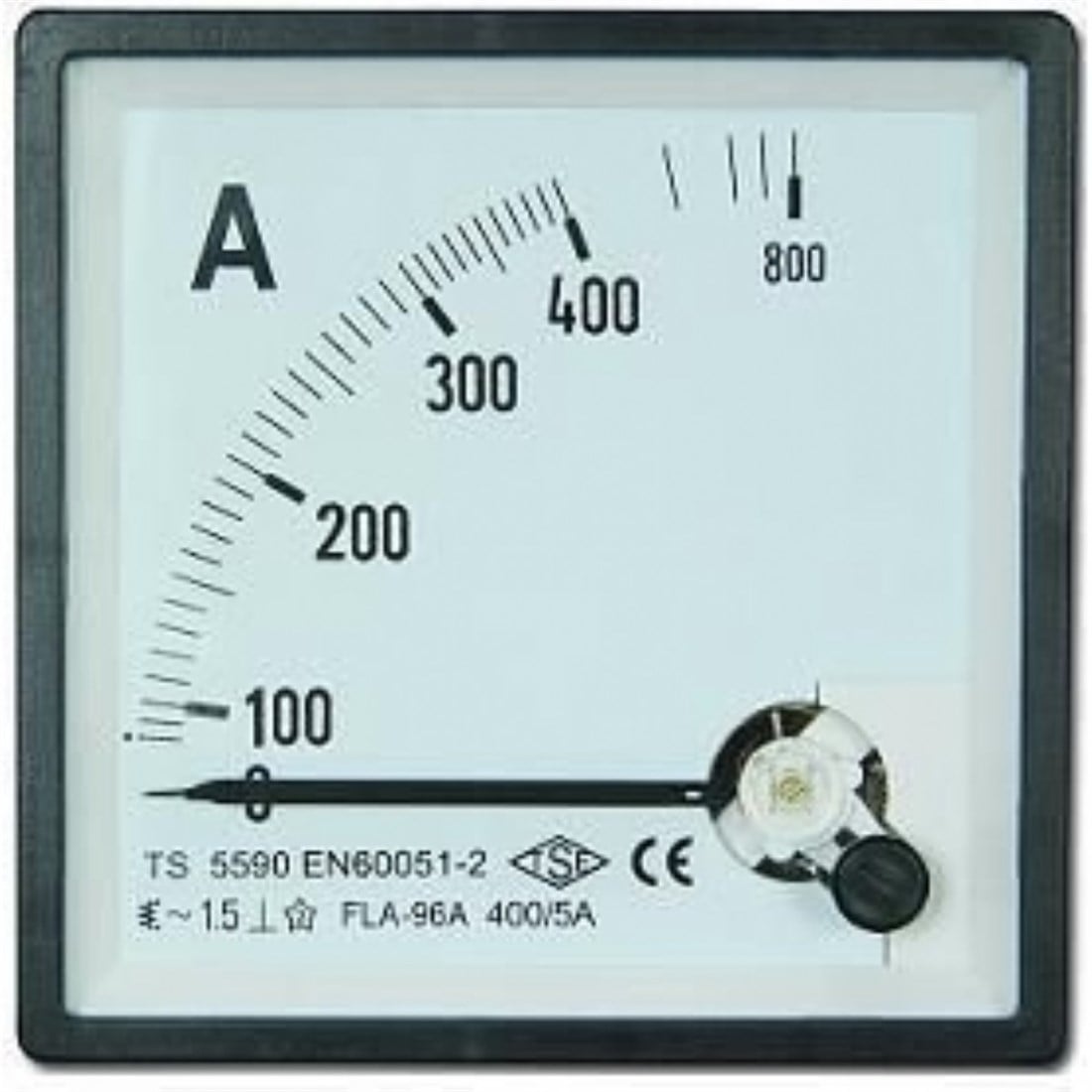 96x96 Analog Ampermetre 100 A - AC
