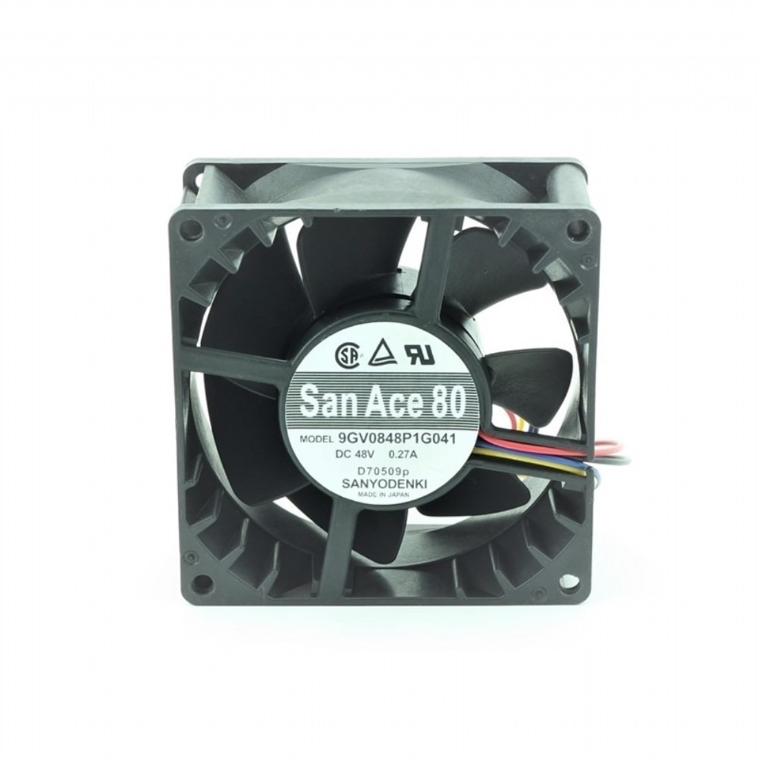 9GV0848P1G041 80x80x38 48VDC 0.27A 4 Kablolu Fan