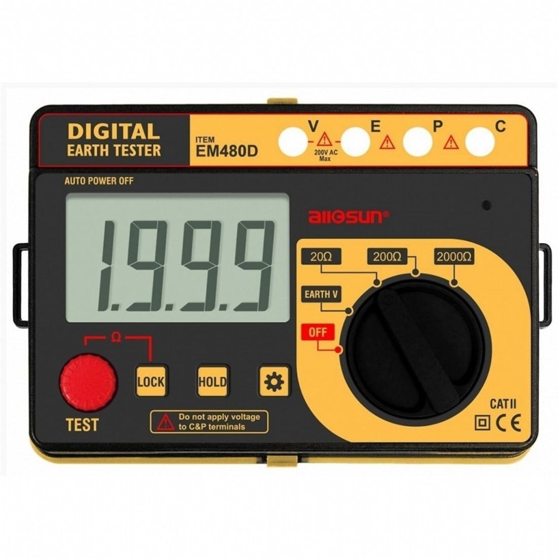 ALLSUN EM480D TOPRAK MEGERİ 2000 OHM
