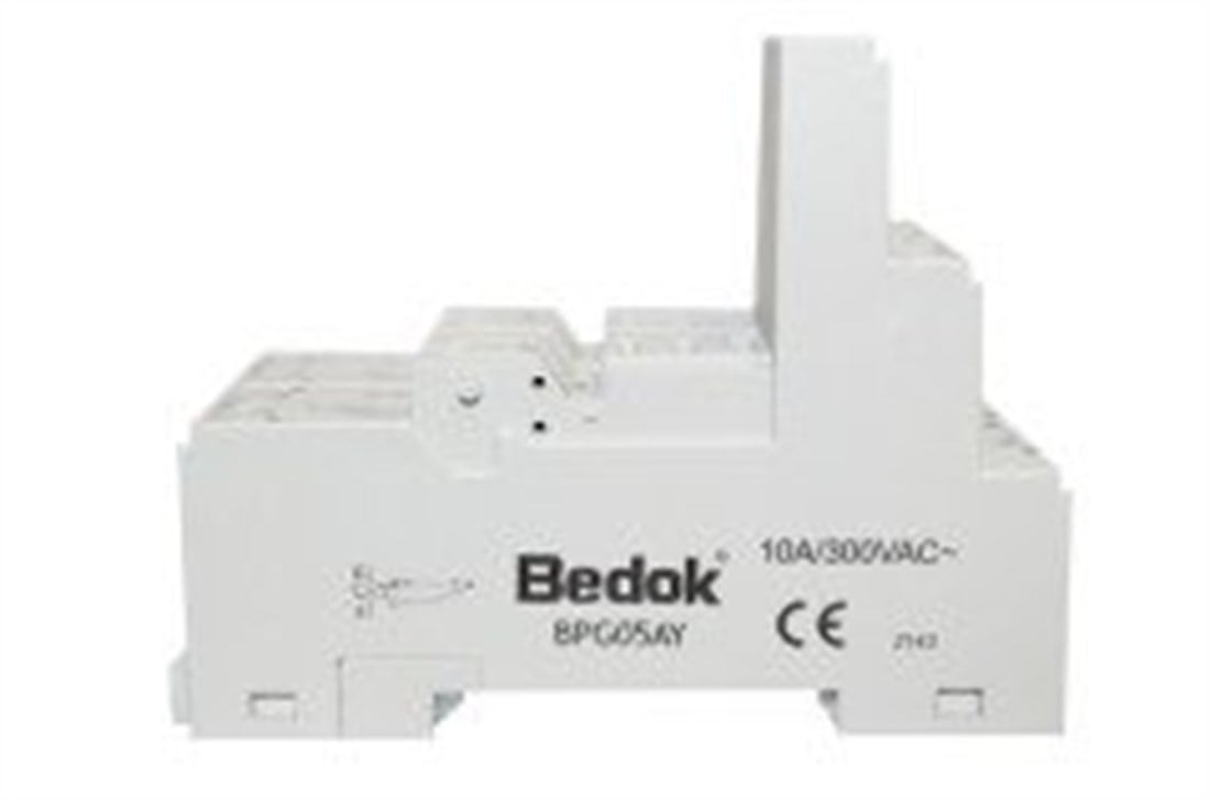 BPG05AY 10A/300VAC Tek Kontak 5 Pin Röle Soketi 