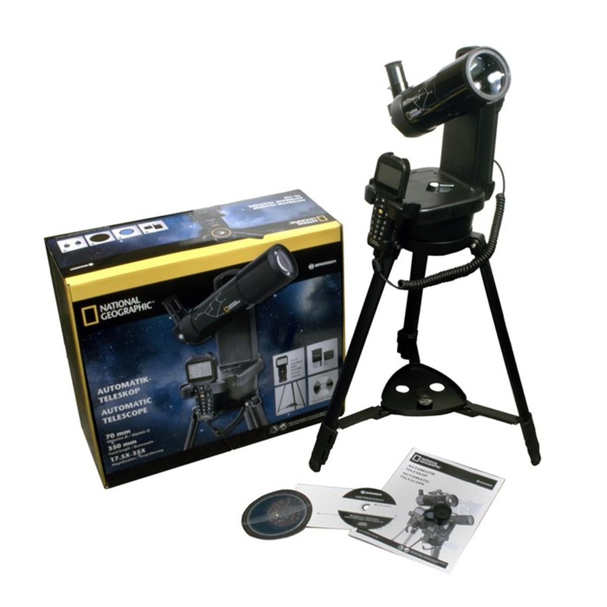 Bresser National Geographic 70/350 GOTO Telescope 70mm Refractor