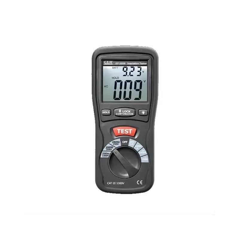 Cem DT-5500 İzolasyon Test CihazıCEMÖLÇÜM CİHAZLARI