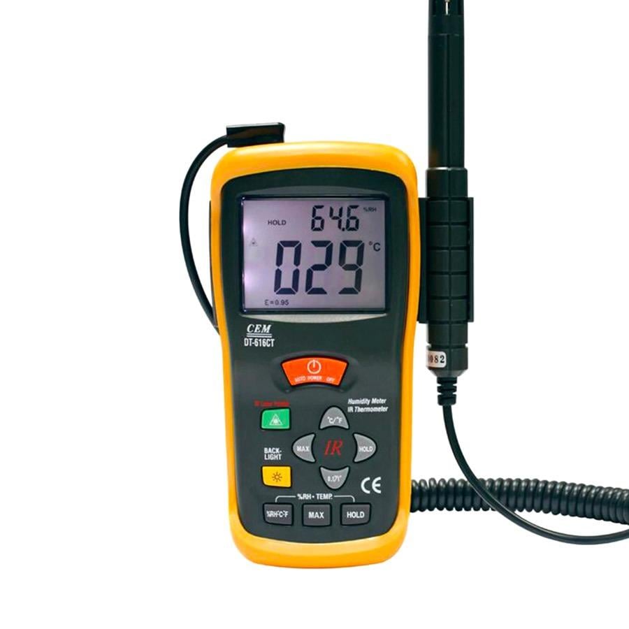Cem DT-616CT Sıcaklık, Nem Ölçer ve Kızılötesi TermometreCEMÖLÇÜM CİHAZLARI