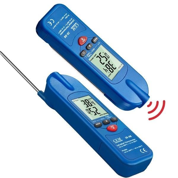 Cem IR-98 Kızılötesi Ve Saplamalı Gıda TermometresiCEMÖLÇÜM CİHAZLARI