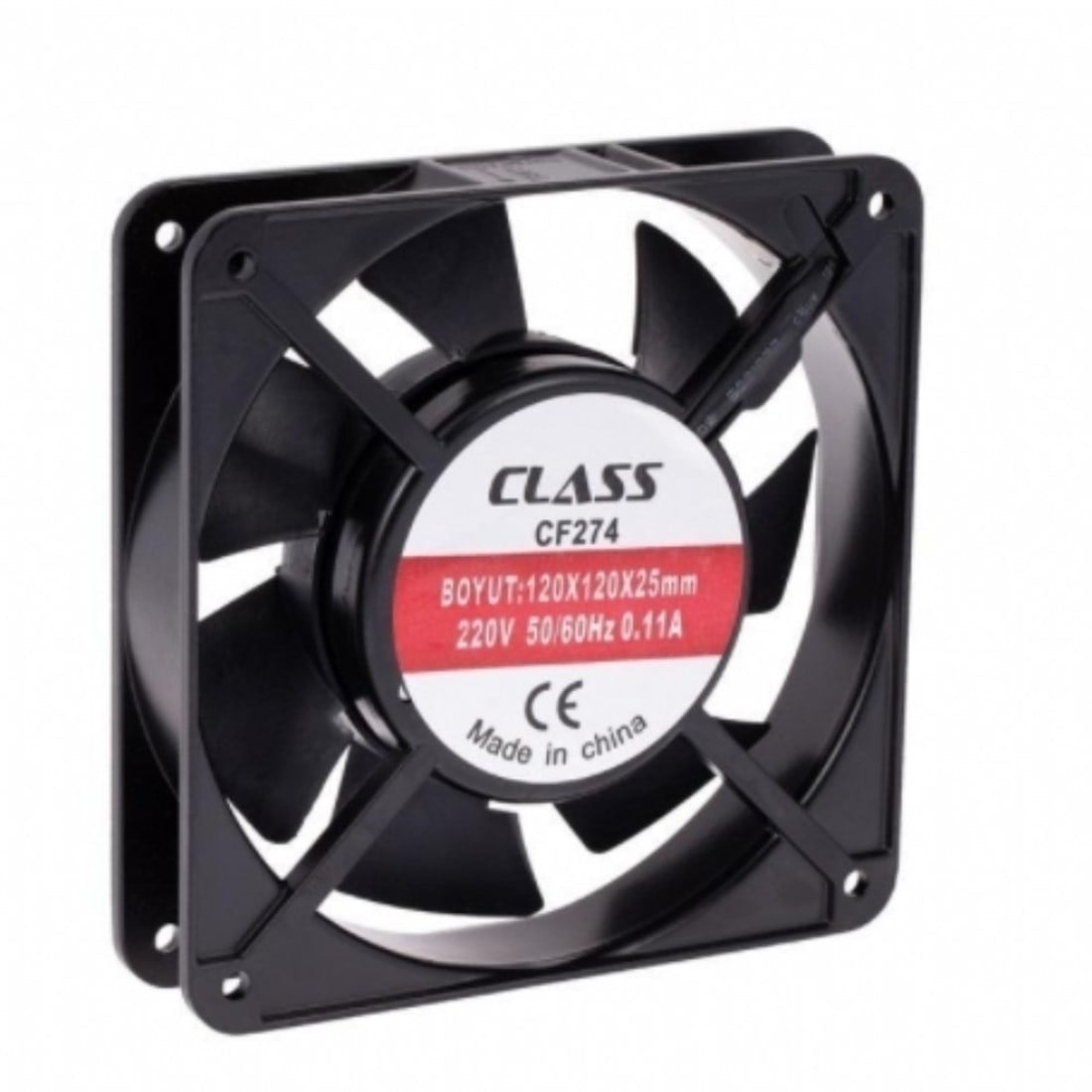 Class 120x120x25 AC 220V Kare Fan