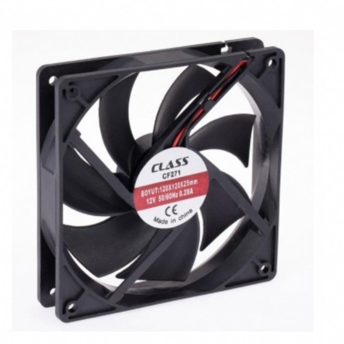 Class 120x120x25 DC 12V Kare Fan
