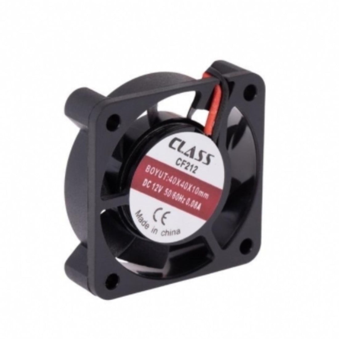 Class 40x40x10 DC 12V Kare Fan