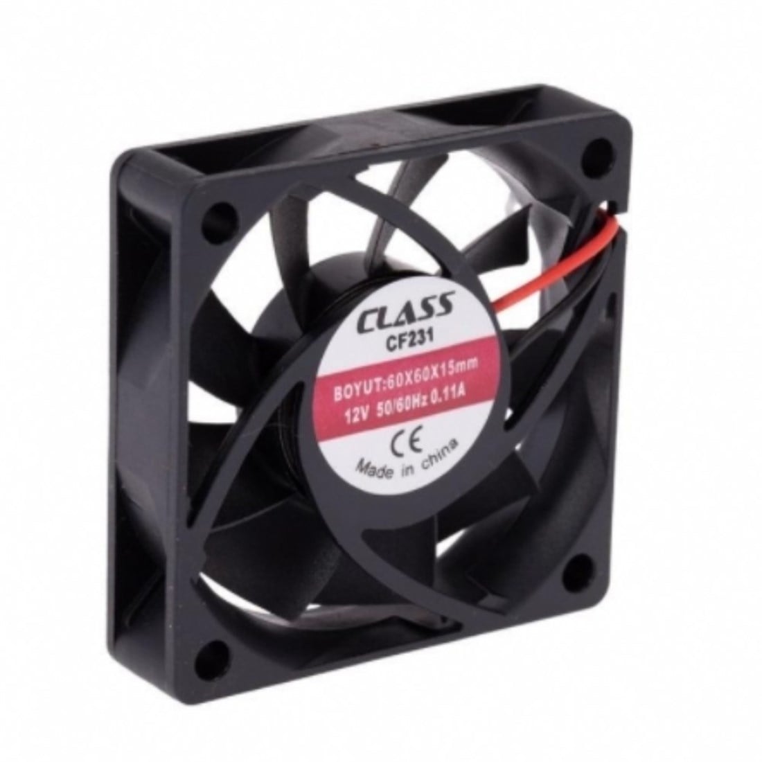 Class 60x60x15 DC 12V Kare Fan